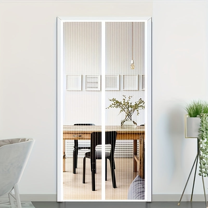 Magnetic Screen Door - Self-Sealing, Heavy-Duty, Hands-Free Mesh Partition Keeps Bugs Out - Pet And Kid Friendly