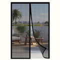 1pc Striped Soft Screen Curtain, Breathable And Mosquito-Proof, with Magnetic Closure, Easy to Clean, Suitable for 36X82 Inch Doors