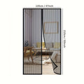 Magnetic Mesh Mosquito Net Door Curtain Suitable for Windows & Doors - Automatic Closing Magnetic Fly Screen with Continuous Hook-and-Loop Tape, No Drill Installation, PVC Mesh Suitable, Living Room, Bedroom, Garage, Pet-Friendly Bug Barrier