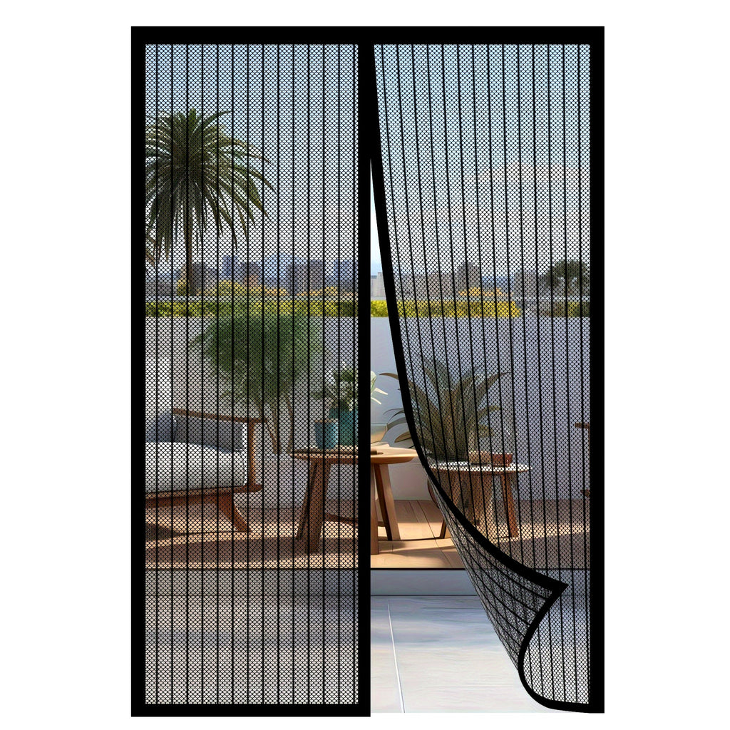 Magnetic Screen Door - Self-Sealing, Heavy-Duty, Hands-Free Mesh Partition Keeps Bugs Out - Pet And Kid Friendly